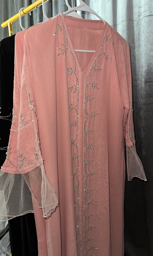 Zara Abaya in Pink