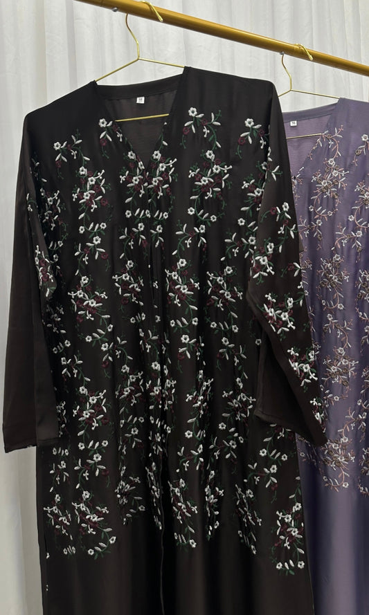 Floral Embroidered Abaya