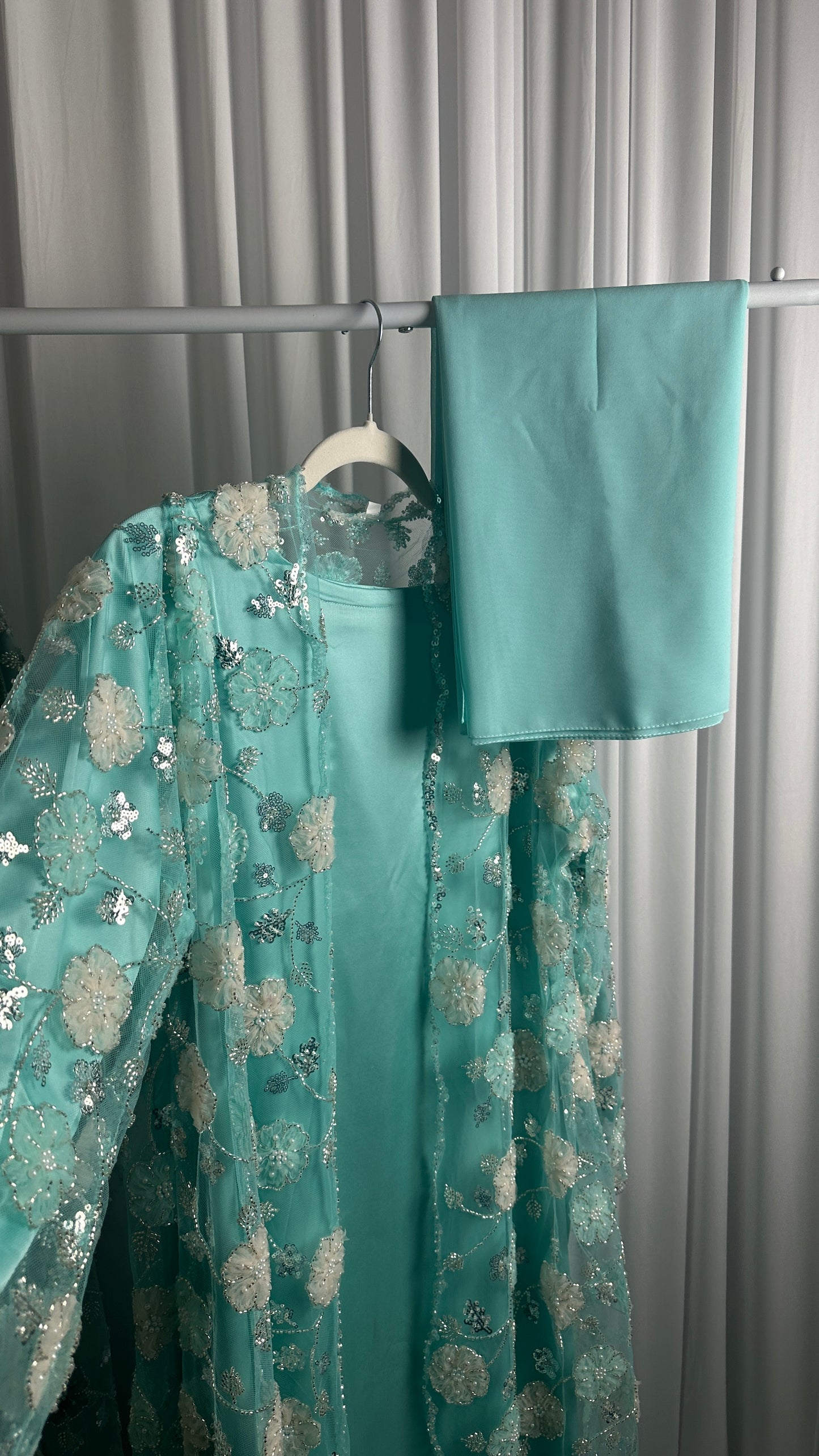 WARDA LIMITED EDITION DRESS (aqua)