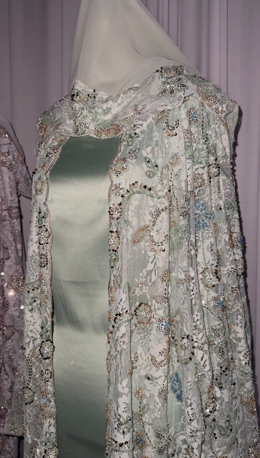 Noor Al Lace - Mint Green