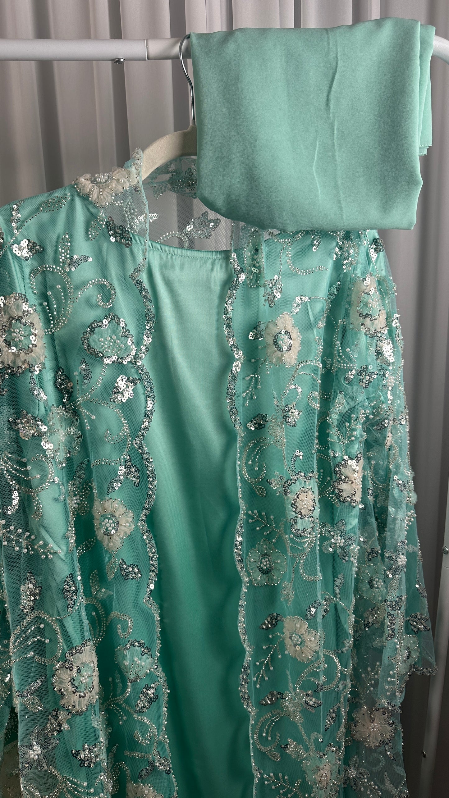 BLOSSOM LIMITED EDITION DRESS (aqua)