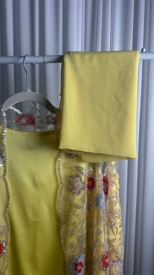 WARDA LIMITED EDITION DRESS (yellow) LAST ONE