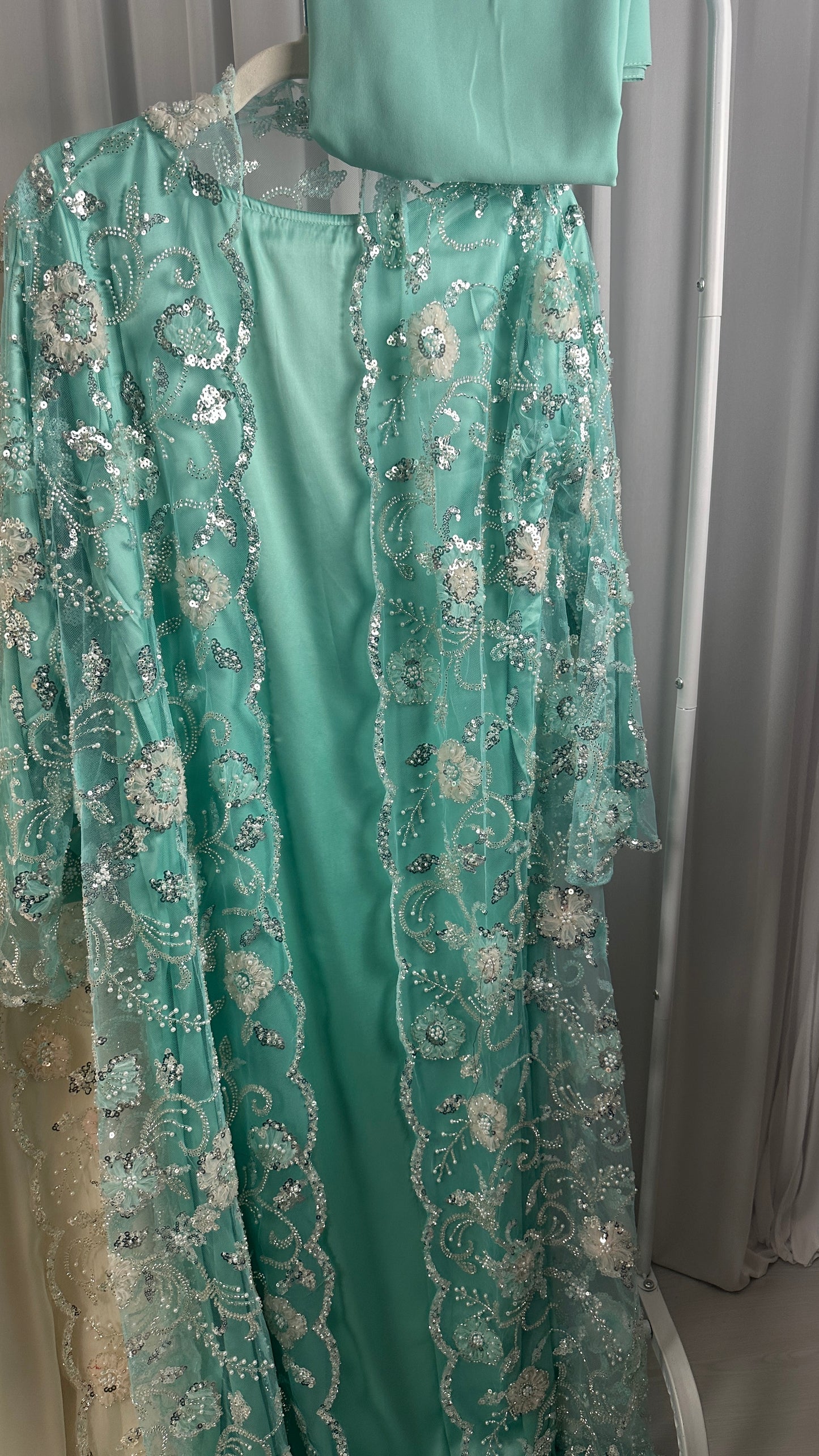 BLOSSOM LIMITED EDITION DRESS (aqua)