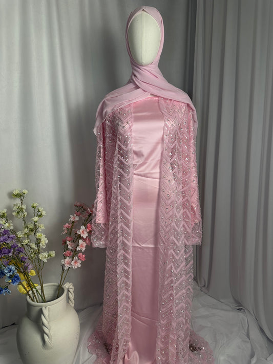 Pink Mirage Abaya LIMITED
