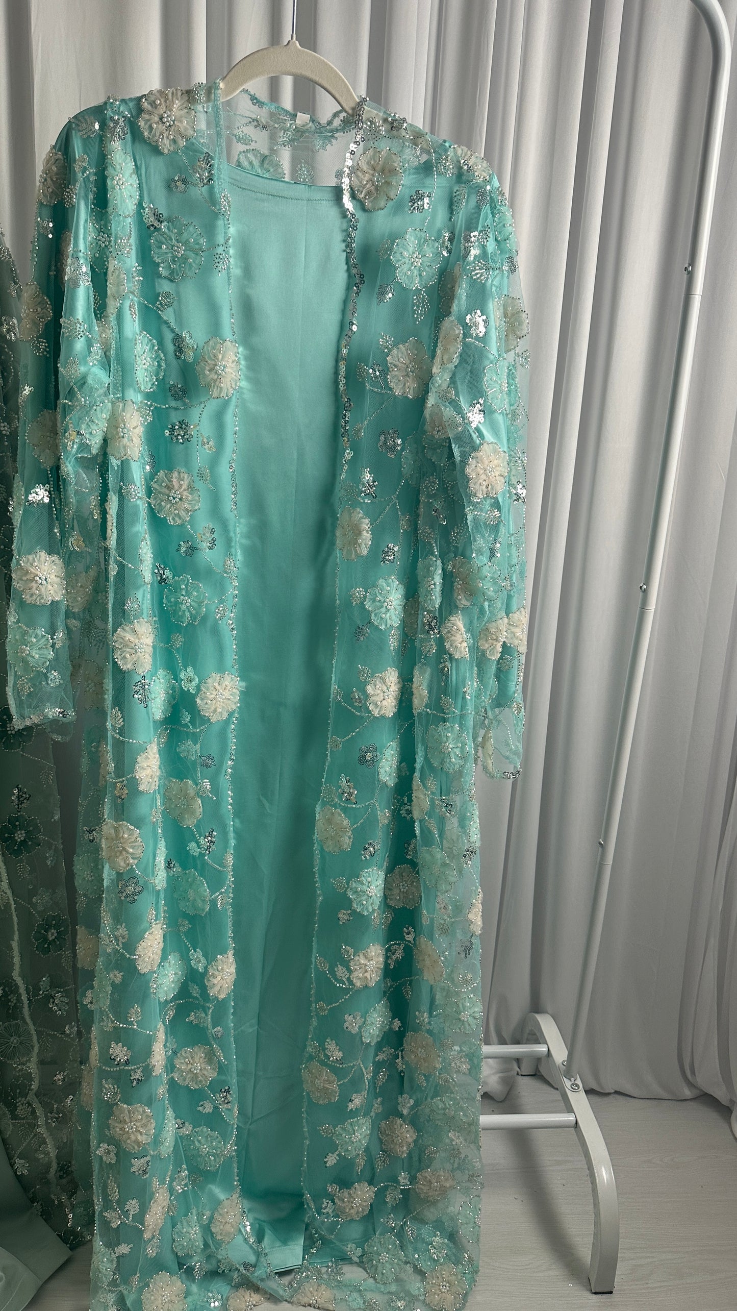 WARDA LIMITED EDITION DRESS (aqua)