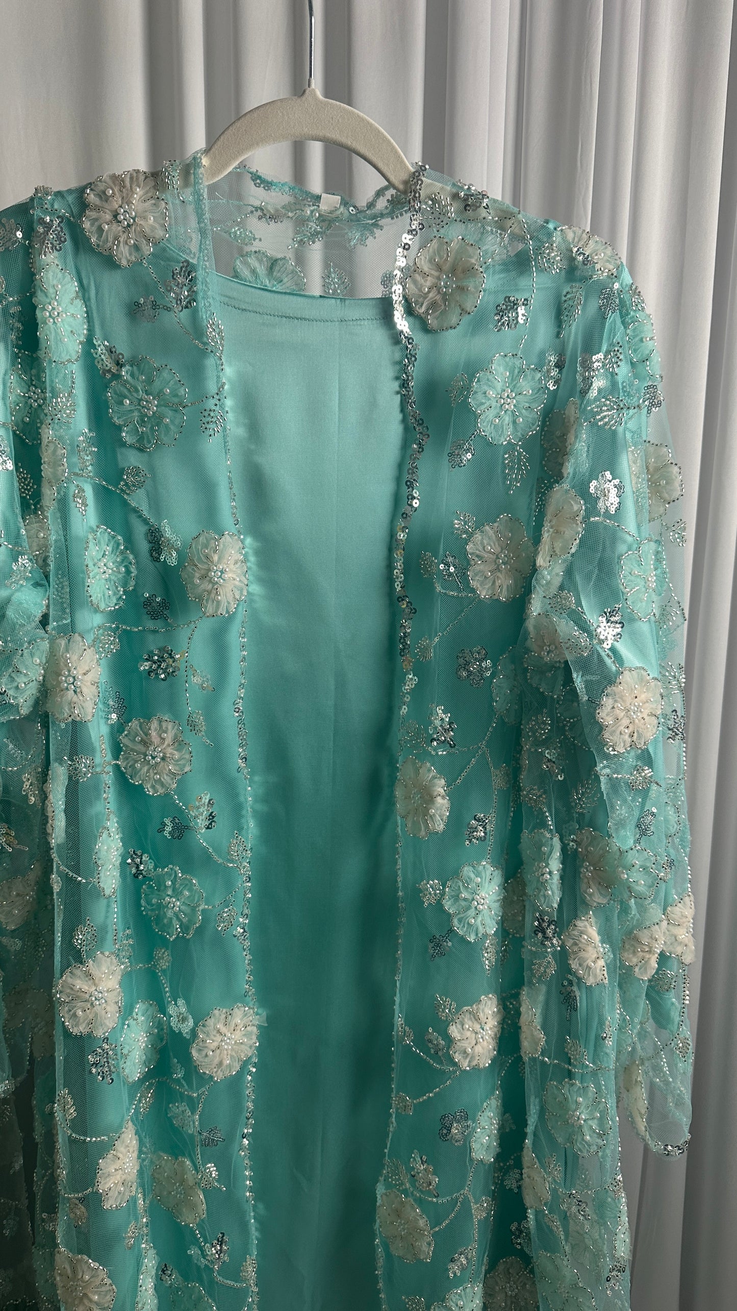 WARDA LIMITED EDITION DRESS (aqua)